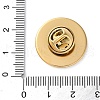 304 Stainless Steel Flat Round Brooch Brooch Base Settings STAS-S172-10B-G-3