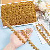 Metallic Braided Lace Trim OCOR-WH0086-92-3