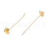 Brass Flower Head Pins FIND-B009-04G-2