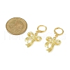 Bowknot Alloy Hoop Earrings EJEW-JE06357-02-4