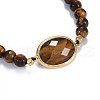 Natural Tiger Eye Braided Bead Bracelets BJEW-JB04210-03-3