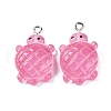 Gradient Color & Luminous Opaque Resin Pendants RESI-S011-01E-1