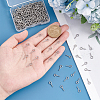 Unicraftale 300Pcs 304 Stainless Steel Screw Eye Pin Peg Bails STAS-UN0043-49-4