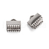 304 Stainless Steel Ribbon Crimp Ends X-STAS-Q187-01-2