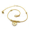 Heart Brass Charm Anklets for Women FS-WG07704-01-2