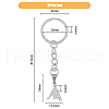 Pull Hook Gesture Alloy Pendant Keychain KEYC-WH0036-36B-2