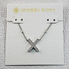 Brass Initial Pendant Necklaces for Women FS-WG8E27F-50-1