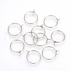 304 Stainless Steel Hoop Earrings X-STAS-R071-41-1