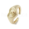 Brass Adjustable Open Rings RJEW-K257-86G-07-1