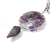Natural Amethyst Keychain KEYC-K022-01P-11-2