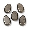 Natural Pyrite Teardrop Pendants G-R012-03-1