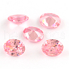 Oval Shaped Cubic Zirconia Pointed Back Cabochons ZIRC-R010-14x10-08-1