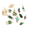 Kissitty 48Pcs 12 Style Alloy Enamel Pendants ENAM-KS0001-07-4