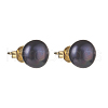 Mother's Day Jewellery Natural Pearl Rondelle Stud Earrings EJEW-JE04585-01-2