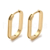 304 Stainless Steel Oval Hoop Earring Findings STAS-G317-02G-1