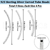 Beebeecraft 12Pcs 3 Style 925 Sterling Silver Beads STER-BBC0005-63-2