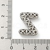 Platinum Plated Brass Micro Pave Cubic Zirconia Pendants KK-L073-001P-Z-3