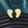 Brass Stud Earrings EJEW-H158-05B-G-2