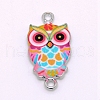 Zinc Alloy Enamel Links ENAM-TAC0007-03E-1