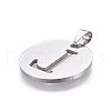 Non-Tarnish 201 Stainless Steel Pendants STAS-L221-33L-2