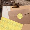12 Sheets Self Adhesive Gold Foil Embossed Stickers DIY-WH0451-021-6