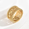 Brass Pave Cubic Zirconia Finger Rings for Women FR1588-7-1