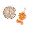Faceted Glass Pendants PALLOY-MZ00661-01-2