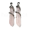 Natural & Synthetic Gemstone Pointed Big Pendants G-F766-07AS-2