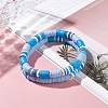 Handmade Polymer Clay Heishi Beads Stretch Bracelets Set BJEW-JB07258-3