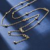 304 Stainless Steel Infinity Y Necklaces NJEW-R026-21G-1