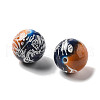 Baking Paint Opaque Acrylic Beads OACR-H049-03B-2