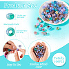 Transparent Crackle Acrylic Beads CACR-TAC0003-4