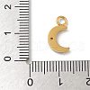 Ion Plating(IP) 304 Stainless Steel with Rhinestone Charms STAS-G351-16G-4