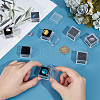 Olycraft 24Pcs Square Transparent Plastic Loose Diamond Box CON-OC0001-68B-3