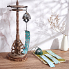 BENECREAT 2Pcs 2 Style Japanese Cast Iron Bell Wind Chimes HJEW-BC0001-47B-5