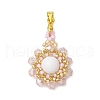 Natural Mashan Jade(Dyed & Heated) Pendants PALLOY-MZ00253-02-1