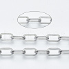 Tarnish Resistant 304 Stainless Steel Paperclip Chains CHS-S001-04B-P-2