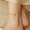 Stainless Steel Alloy Charm Anklets WG33B59-13-1