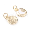 Brass Enamel Charms KK-F814-18G-2