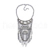 Ethnic Style Alloy Multi Layered Feather Tassel Chunky Bib Necklaces for Women FS-WGB63BE-01-4