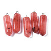 Cherry Quartz Glass Pendants G-S356-09B-1