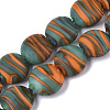Handmade Frosted Lampwork Beads Strands LAMP-T007-09F-1