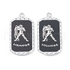 Alloy Twelve Constellations Series Big Pendants PALLOY-O107-01P-05-1