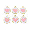 Alloy Enamel Pendants X-PALLOY-S181-039B-NR-1
