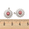 Natural Rhodonite Sun Charms STAS-P356-41P-3