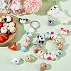 Olycraft 54Pcs 9 Colors Wood Animal European Style Beeds WOOD-OC0003-75-5