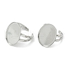 304 Stainless Steel Cuff Rings Components STAS-Z138-02P-03-3