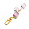Acrylic Strawberry Pendant Decorations HJEW-JM02393-4