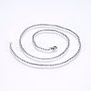 304 Stainless Steel Cable Chain Necklaces NJEW-P226-02P-02-1