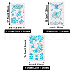 18 Sheets 18 Colors Self Adhesive Mobile Phone Stickers AJEW-TA0001-17-6